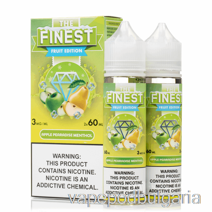 Vape Течности Apple Pearadise Menthol - The Best Fruit Edition - 120ml 6mg